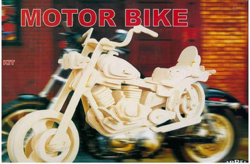 Motor Bike 3D Wooden Puzzle DIY Kit